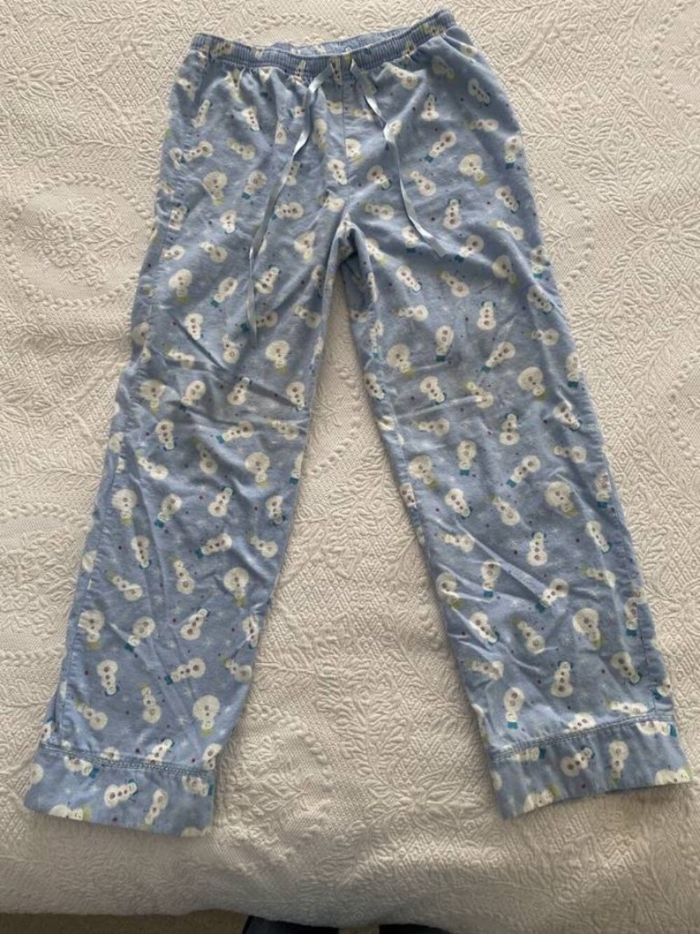 Blue Snowman Pajama Pants